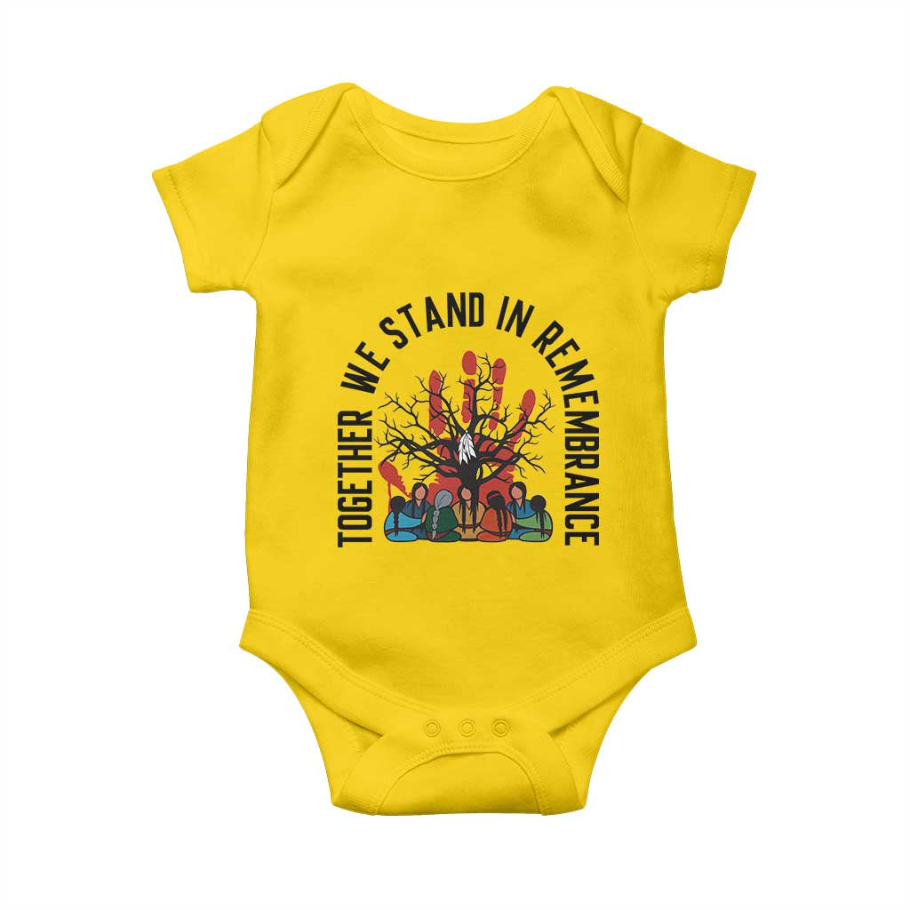 Native American Orange Unity Day Baby Onesie Together We Stand In Remembrance TS14 Daisy Print Your Wear