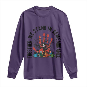 Native American Orange Unity Day Long Sleeve Shirt Together We Stand In Remembrance TS14 Purple Print Your Wear