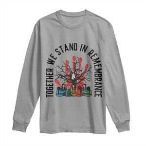 Native American Orange Unity Day Long Sleeve Shirt Together We Stand In Remembrance TS14 Sport Gray Print Your Wear