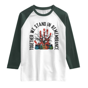 Native American Orange Unity Day Raglan Shirt Together We Stand In Remembrance TS14 White Dark Forest Green Print Your Wear