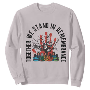 Native American Orange Unity Day Sweatshirt Together We Stand In Remembrance TS14 Ice Gray Print Your Wear