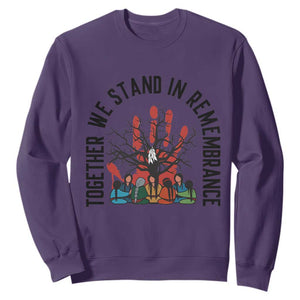 Native American Orange Unity Day Sweatshirt Together We Stand In Remembrance TS14 Purple Print Your Wear