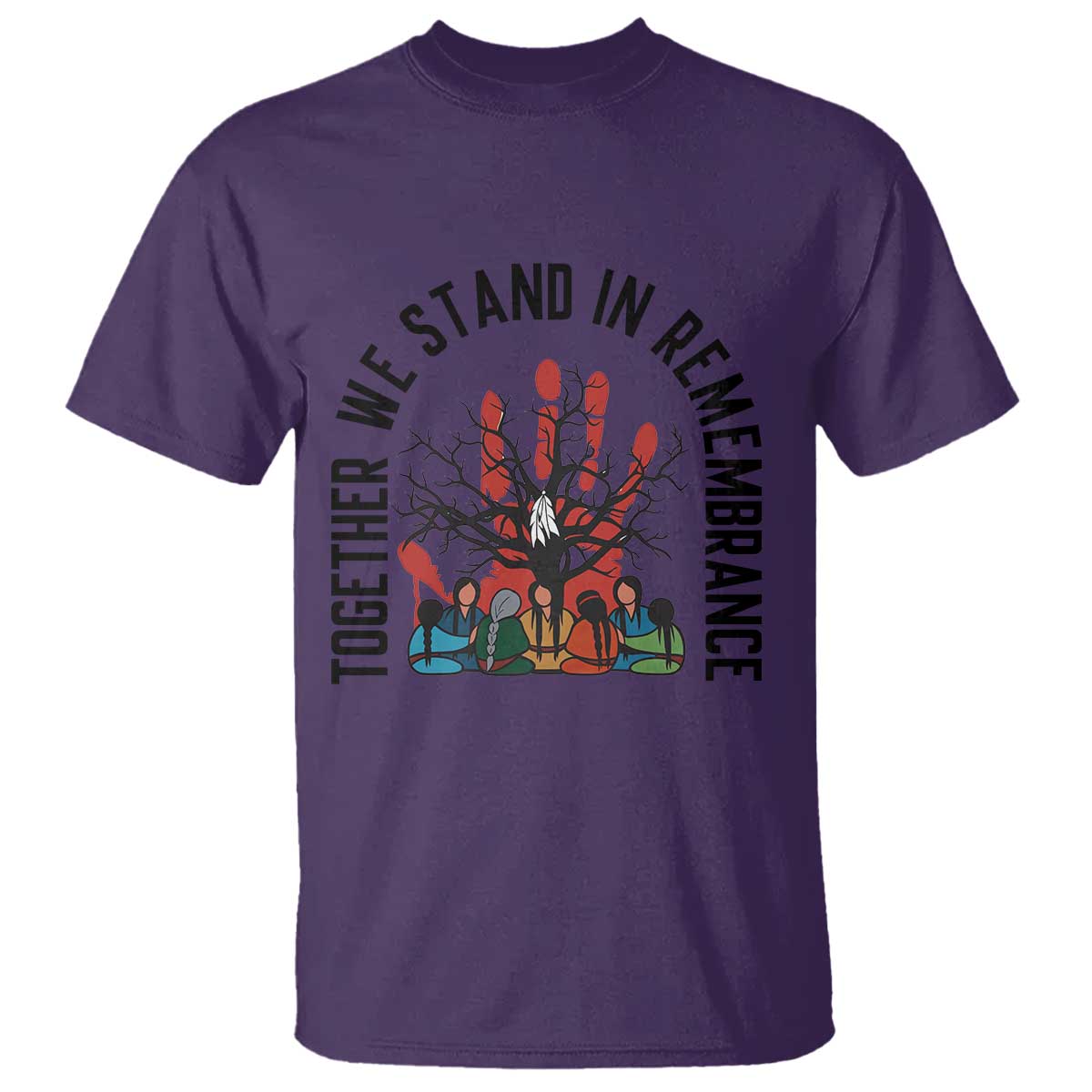 Native American Orange Unity Day T Shirt Together We Stand In Remembrance TS14 Purple Print Your Wear