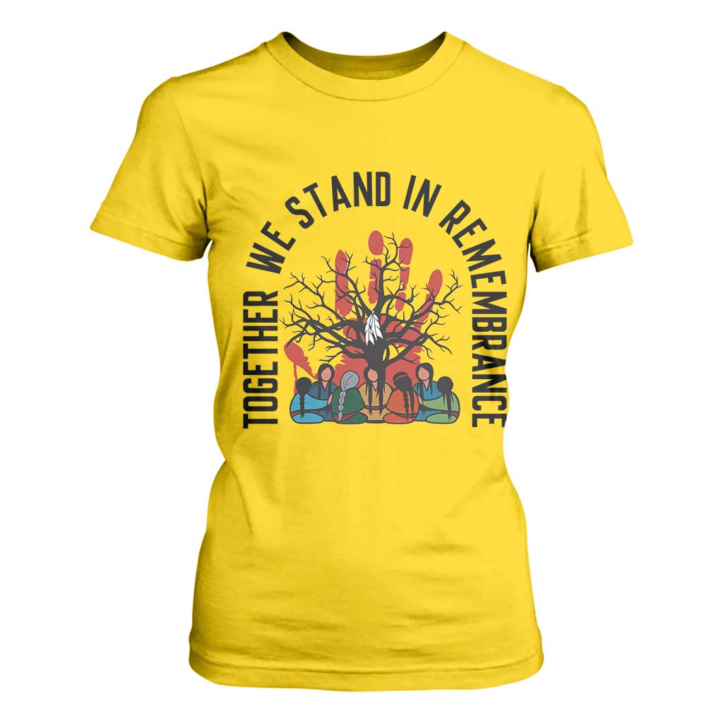 Native American Orange Unity Day T Shirt For Women Together We Stand In Remembrance TS14 Daisy Print Your Wear
