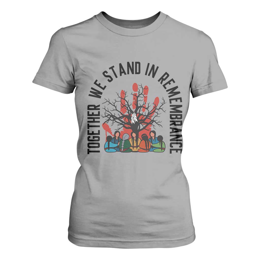 Native American Orange Unity Day T Shirt For Women Together We Stand In Remembrance TS14 Sport Gray Print Your Wear