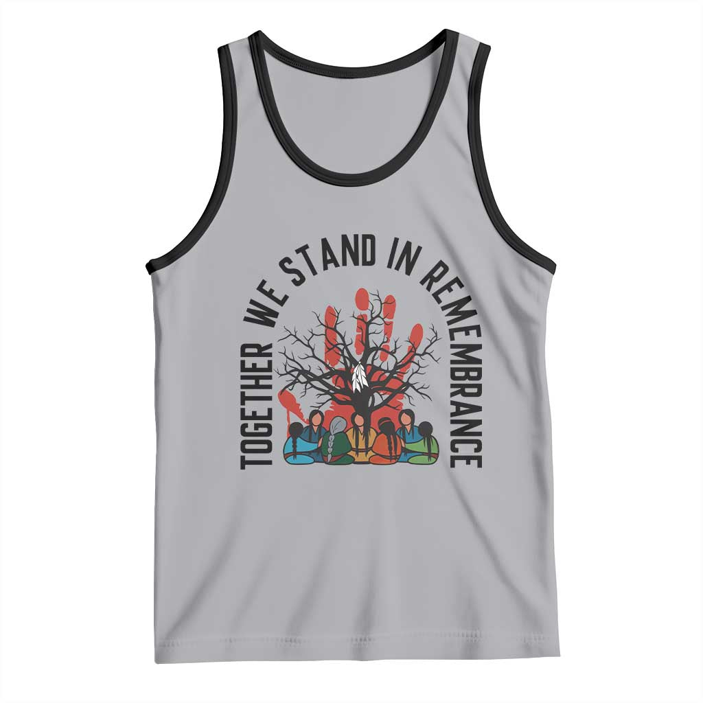 Native American Orange Unity Day Tank Top Together We Stand In Remembrance TS14 Athletic Heather Black Print Your Wear