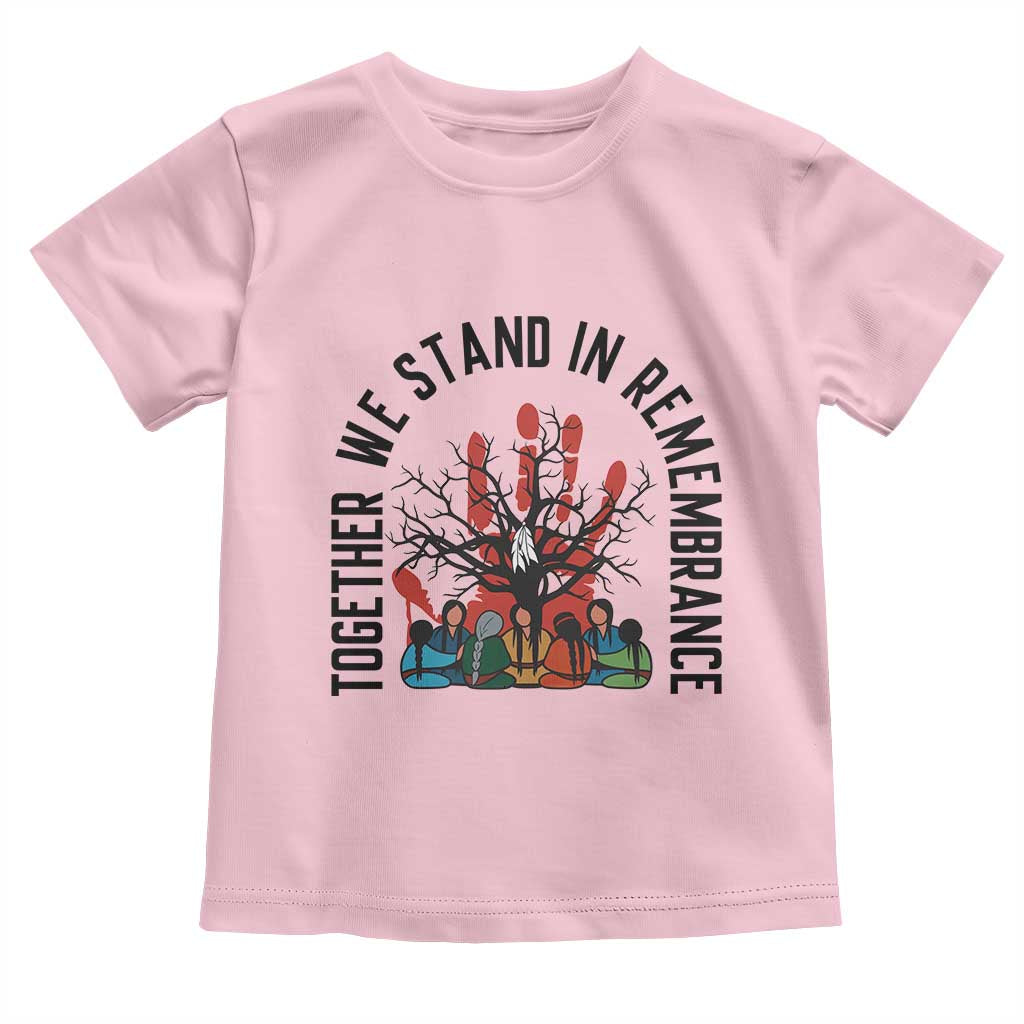 Native American Orange Unity Day Toddler T Shirt Together We Stand In Remembrance TS14 Light Pink Print Your Wear