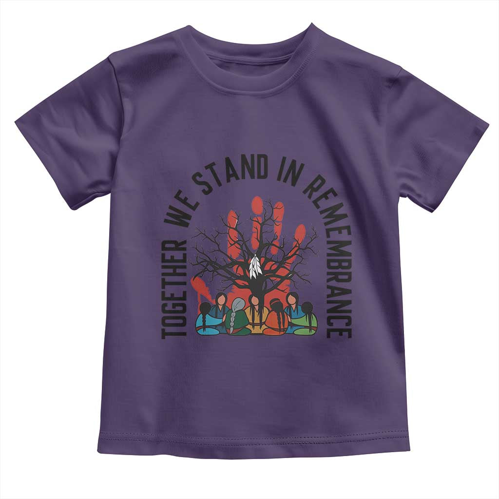 Native American Orange Unity Day Toddler T Shirt Together We Stand In Remembrance TS14 Purple Print Your Wear