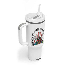 Native American Orange Unity Day Tumbler With Handle Together We Stand In Remembrance TS14 Print Your Wear