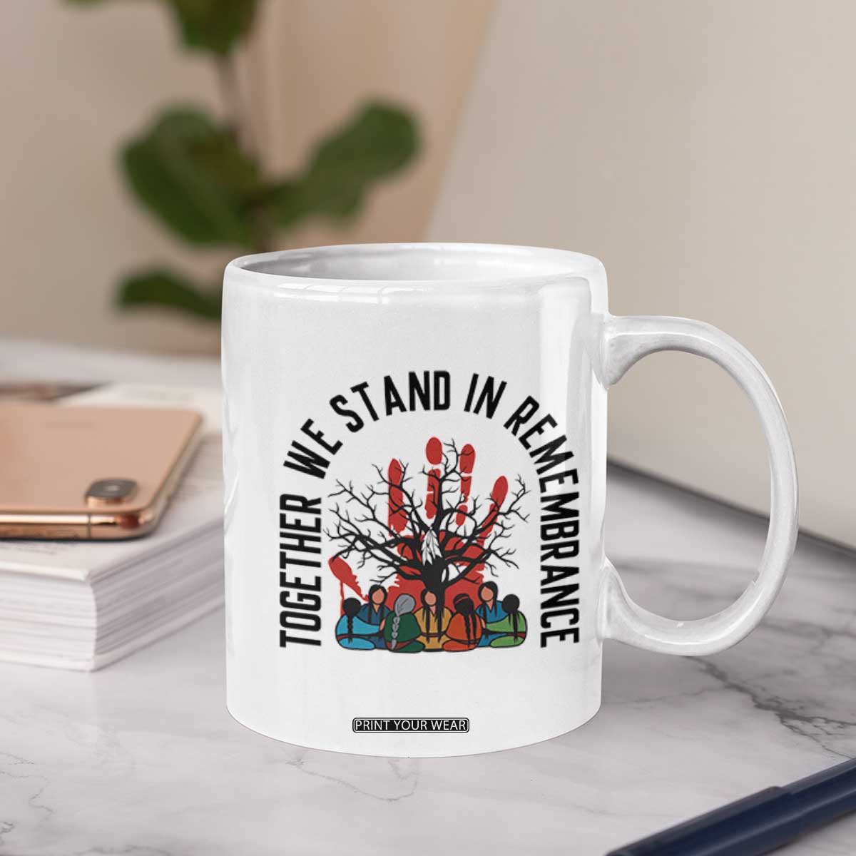 Native American Orange Unity Day Coffee Mug Together We Stand In Remembrance TS14 Print Your Wear