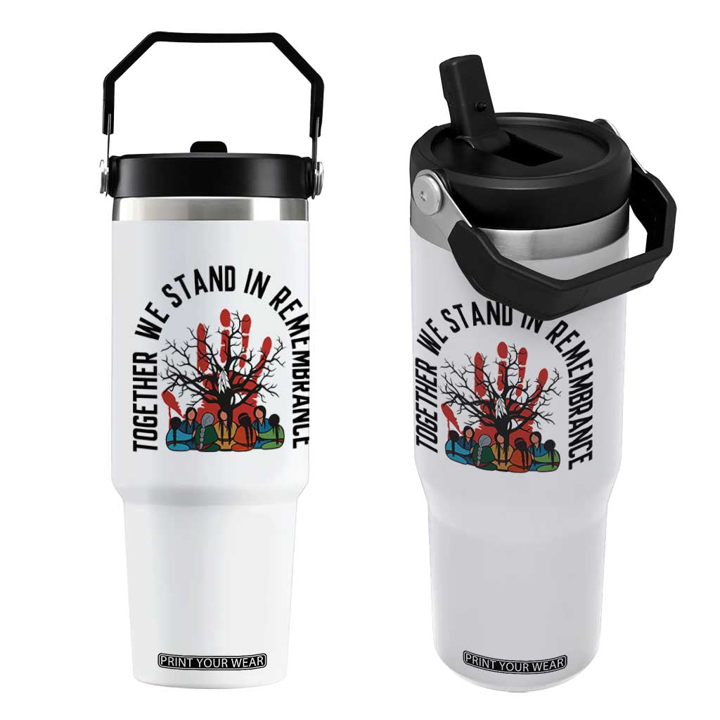 Native American Orange Unity Day Flip Straw Tumbler Together We Stand In Remembrance TS14 One Size: 30 oz White Print Your Wear