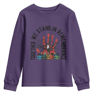 Native American Orange Unity Day Youth Sweatshirt Together We Stand In Remembrance TS14 Purple Print Your Wear