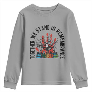 Native American Orange Unity Day Youth Sweatshirt Together We Stand In Remembrance TS14 Sport Gray Print Your Wear