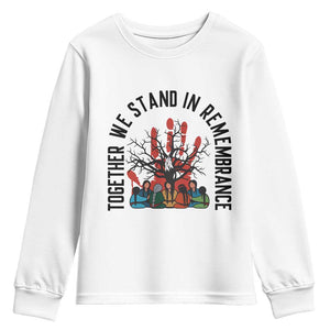Native American Orange Unity Day Youth Sweatshirt Together We Stand In Remembrance TS14 White Print Your Wear