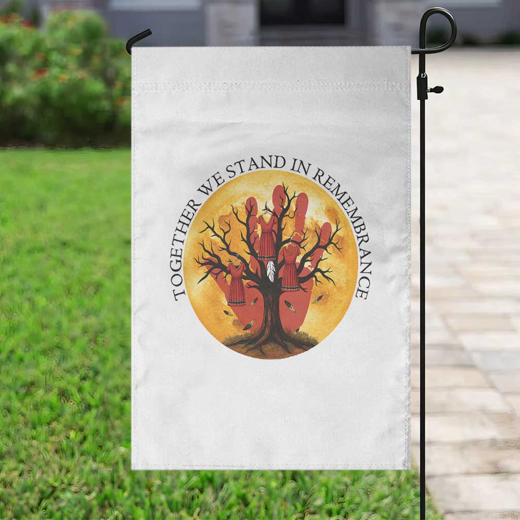MMIW Red Hand Indigenous Native American Garden Flag Together We Stand In Remembrance TS14 Print Your Wear