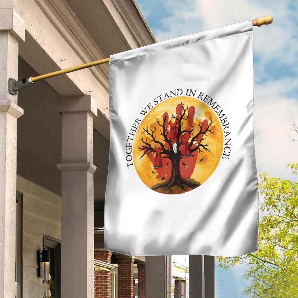 MMIW Red Hand Indigenous Native American Garden Flag Together We Stand In Remembrance TS14 Print Your Wear