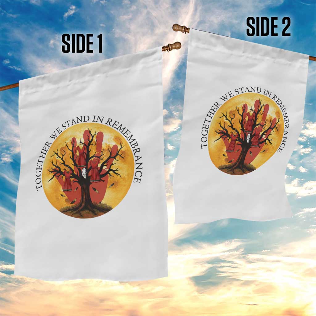 MMIW Red Hand Indigenous Native American Garden Flag Together We Stand In Remembrance TS14 Print Your Wear