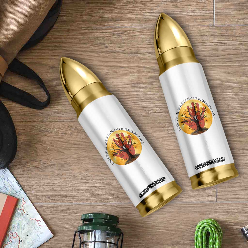 MMIW Red Hand Indigenous Native American Bullet Tumbler Together We Stand In Remembrance TS14 Print Your Wear