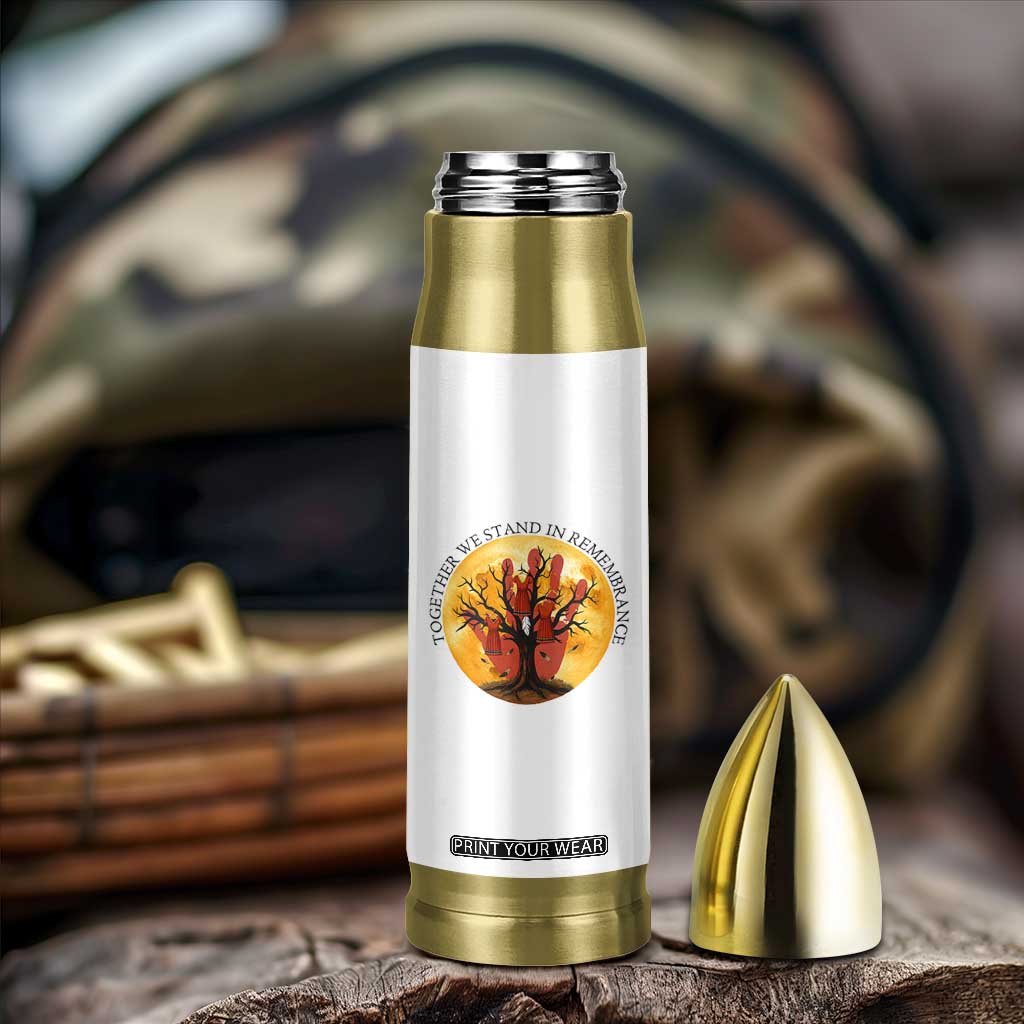 MMIW Red Hand Indigenous Native American Bullet Tumbler Together We Stand In Remembrance TS14 Print Your Wear