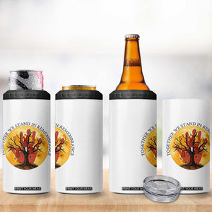 MMIW Red Hand Indigenous Native American 4 in 1 Can Cooler Tumbler Together We Stand In Remembrance TS14 Print Your Wear