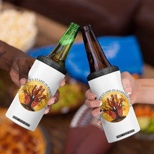 MMIW Red Hand Indigenous Native American 4 in 1 Can Cooler Tumbler Together We Stand In Remembrance TS14 Print Your Wear