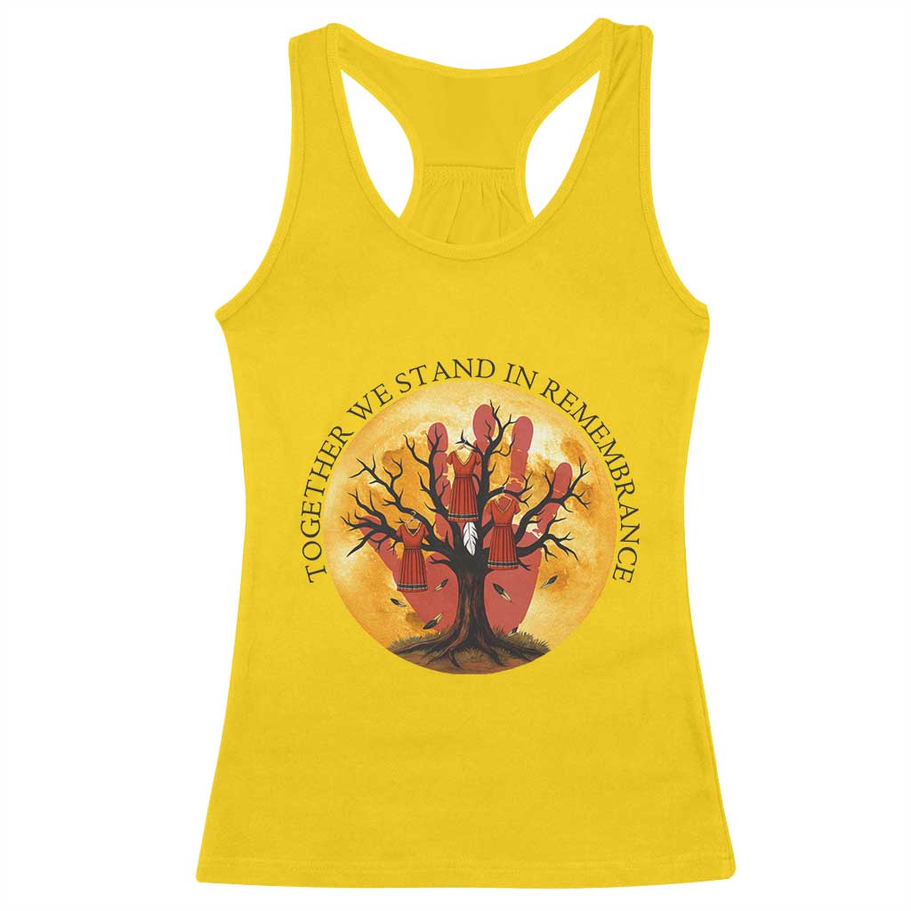 MMIW Red Hand Indigenous Native American Racerback Tank Top Together We Stand In Remembrance TS14 Daisy Print Your Wear