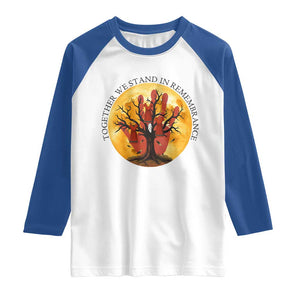 MMIW Red Hand Indigenous Native American Raglan Shirt Together We Stand In Remembrance TS14 White Royal Print Your Wear