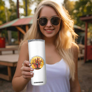 MMIW Red Hand Indigenous Native American Skinny Tumbler Together We Stand In Remembrance TS14 Print Your Wear
