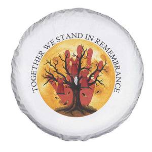 MMIW Red Hand Indigenous Native American Spare Tire Cover Together We Stand In Remembrance TS14 Print Your Wear