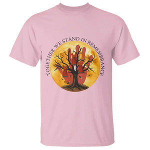 MMIW Red Hand Indigenous Native American T Shirt Together We Stand In Remembrance TS14 Light Pink Print Your Wear