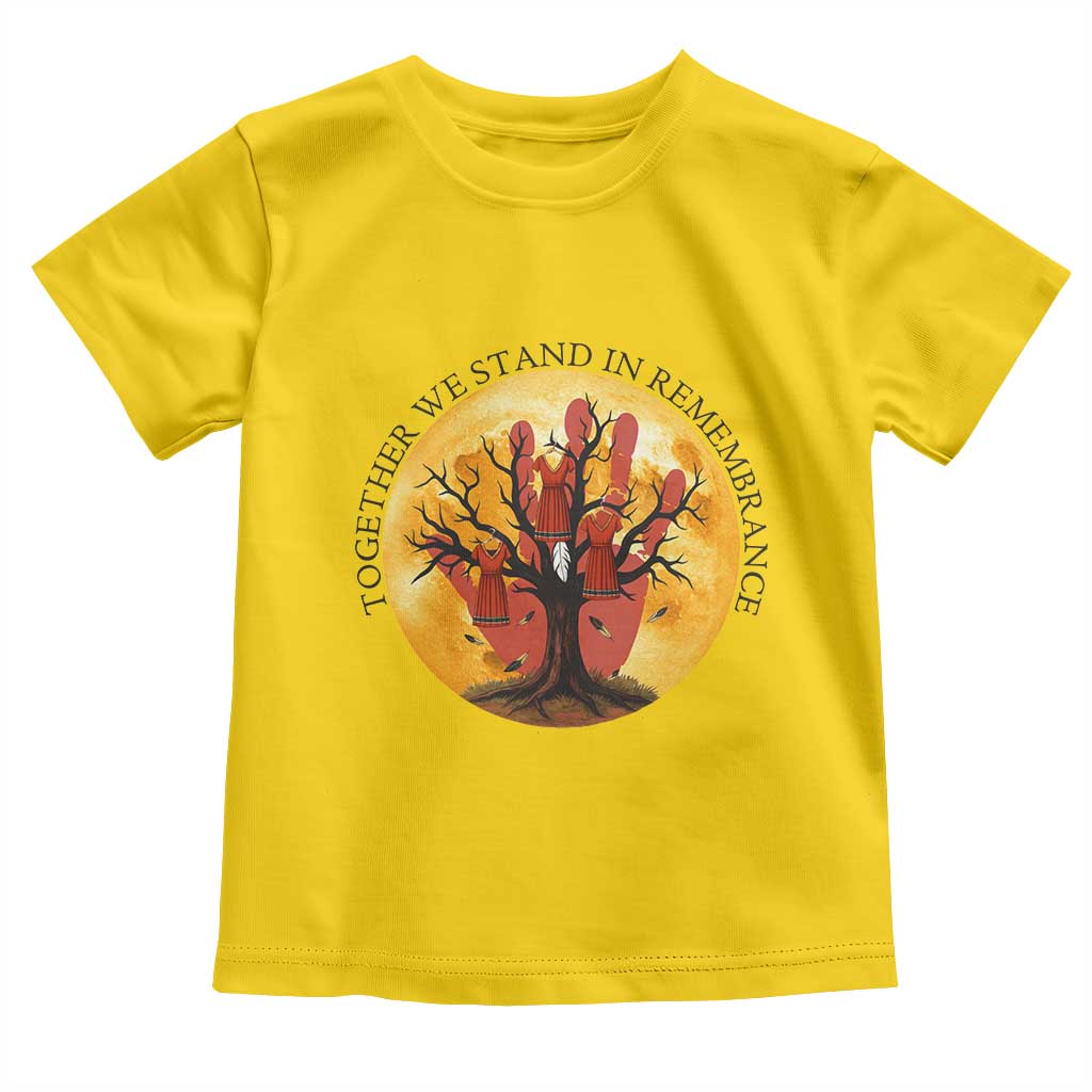 MMIW Red Hand Indigenous Native American Toddler T Shirt Together We Stand In Remembrance TS14 Daisy Print Your Wear