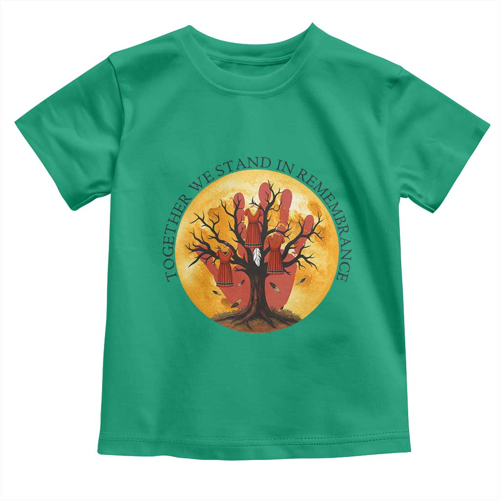 MMIW Red Hand Indigenous Native American Toddler T Shirt Together We Stand In Remembrance TS14 Irish Green Print Your Wear