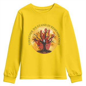 MMIW Red Hand Indigenous Native American Youth Sweatshirt Together We Stand In Remembrance TS14 Daisy Print Your Wear
