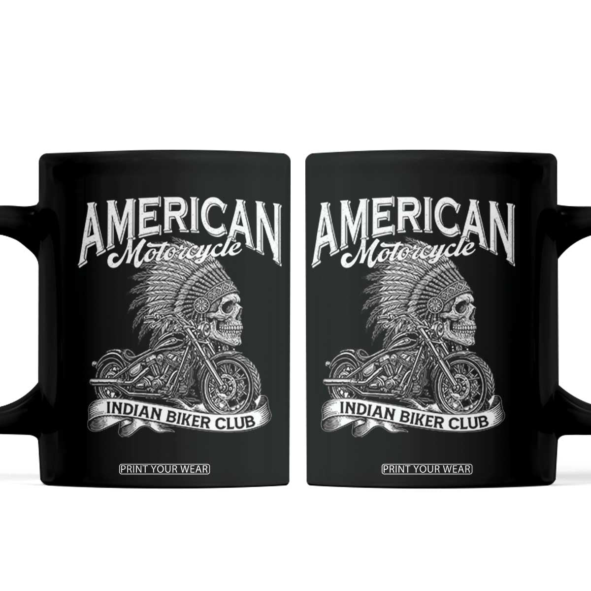 American Mortocycle Indian Native Bikes Club Coffee Mug TS14 Black Print Your Wear