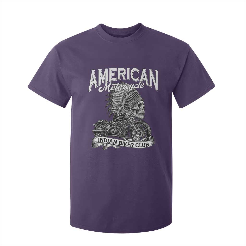 American Mortocycle Indian Native Bikes Club T Shirt For Kid TS14 Purple Print Your Wear
