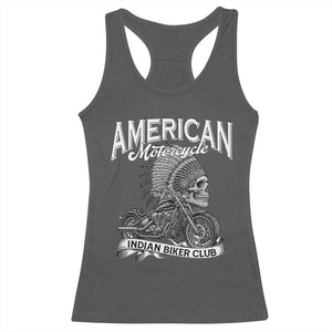 American Mortocycle Indian Native Bikes Club Racerback Tank Top TS14 Dark Heather Print Your Wear