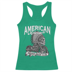 American Mortocycle Indian Native Bikes Club Racerback Tank Top TS14 Irish Green Print Your Wear