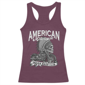 American Mortocycle Indian Native Bikes Club Racerback Tank Top TS14 Maroon Print Your Wear