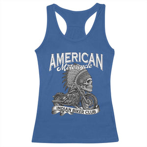 American Mortocycle Indian Native Bikes Club Racerback Tank Top TS14 Royal Blue Print Your Wear