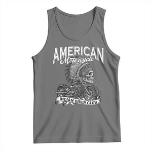 American Mortocycle Indian Native Bikes Club Tank Top TS14 Black Heather Print Your Wear