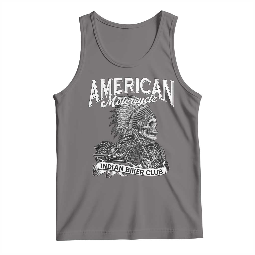American Mortocycle Indian Native Bikes Club Tank Top TS14 Deep Heather Print Your Wear