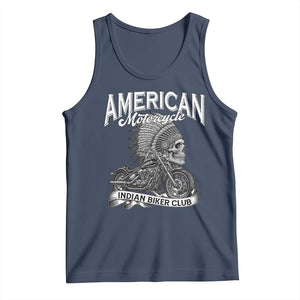 American Mortocycle Indian Native Bikes Club Tank Top TS14 Navy Print Your Wear