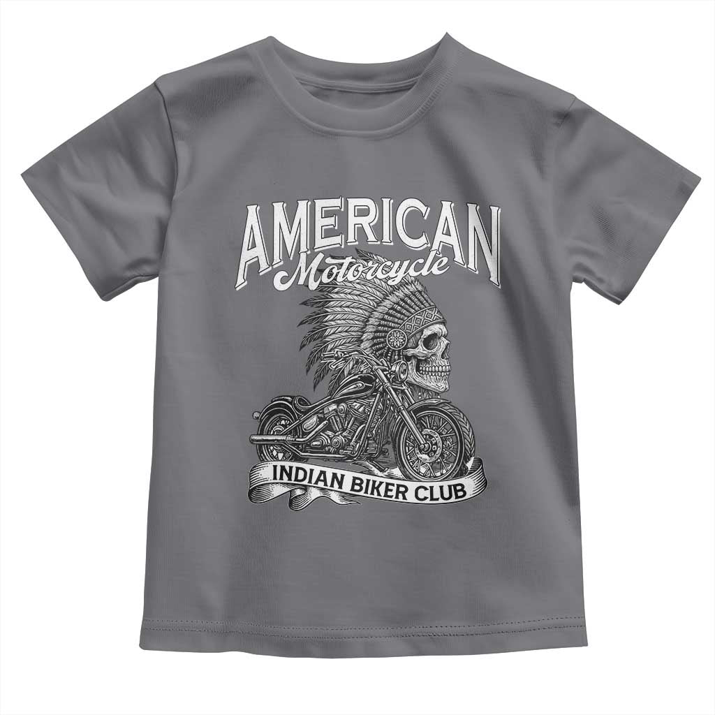American Mortocycle Indian Native Bikes Club Toddler T Shirt TS14 Charcoal Print Your Wear