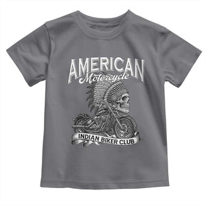 American Mortocycle Indian Native Bikes Club Toddler T Shirt TS14 Charcoal Print Your Wear