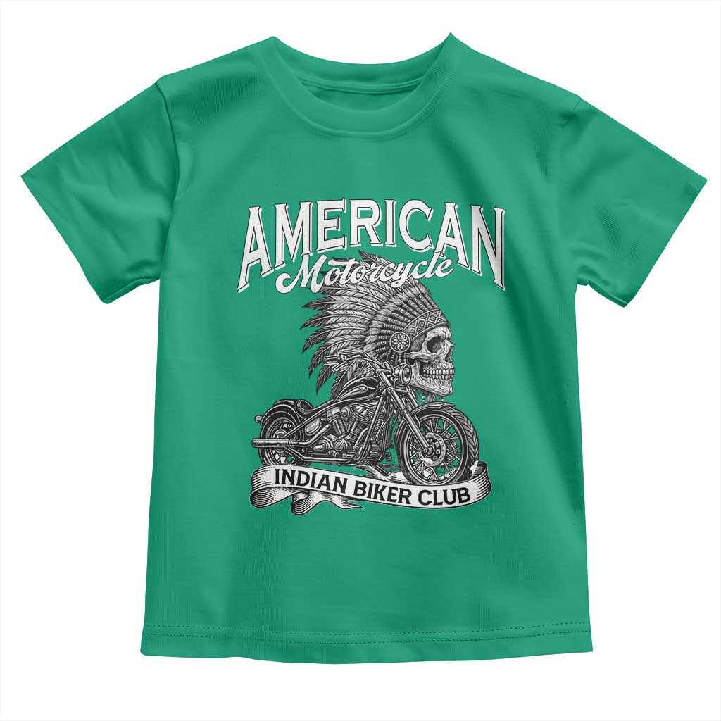 American Mortocycle Indian Native Bikes Club Toddler T Shirt TS14 Irish Green Print Your Wear