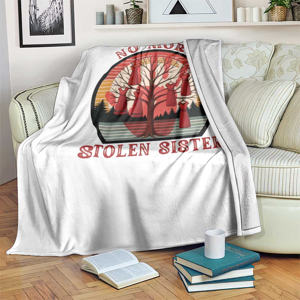 No More Stolen Sister Throw Blanket Red Hand MMIW Awareness America Native TS14 Print Your Wear