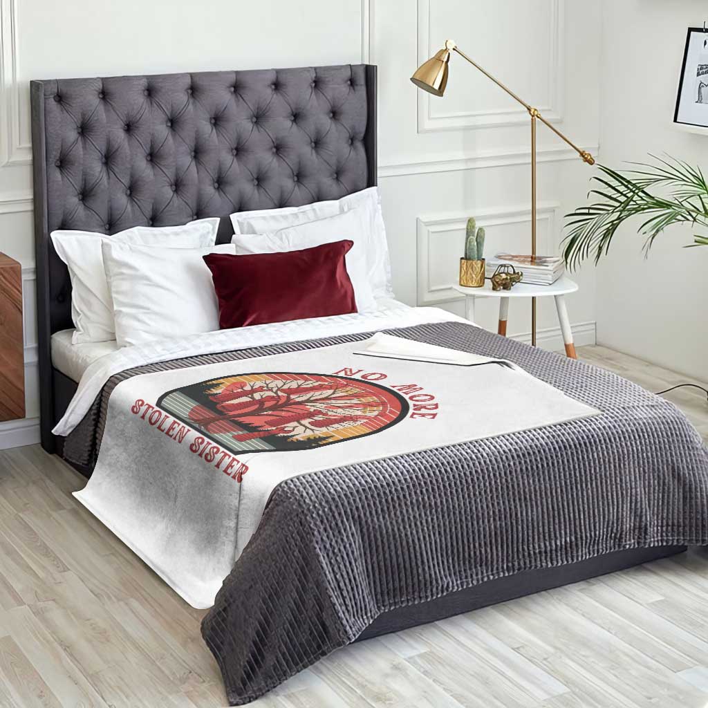 No More Stolen Sister Throw Blanket Red Hand MMIW Awareness America Native TS14 Print Your Wear