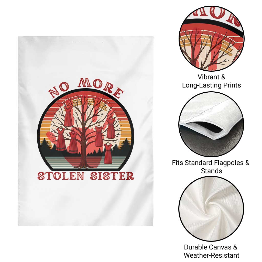 No More Stolen Sister Garden Flag Red Hand MMIW Awareness America Native TS14 Print Your Wear
