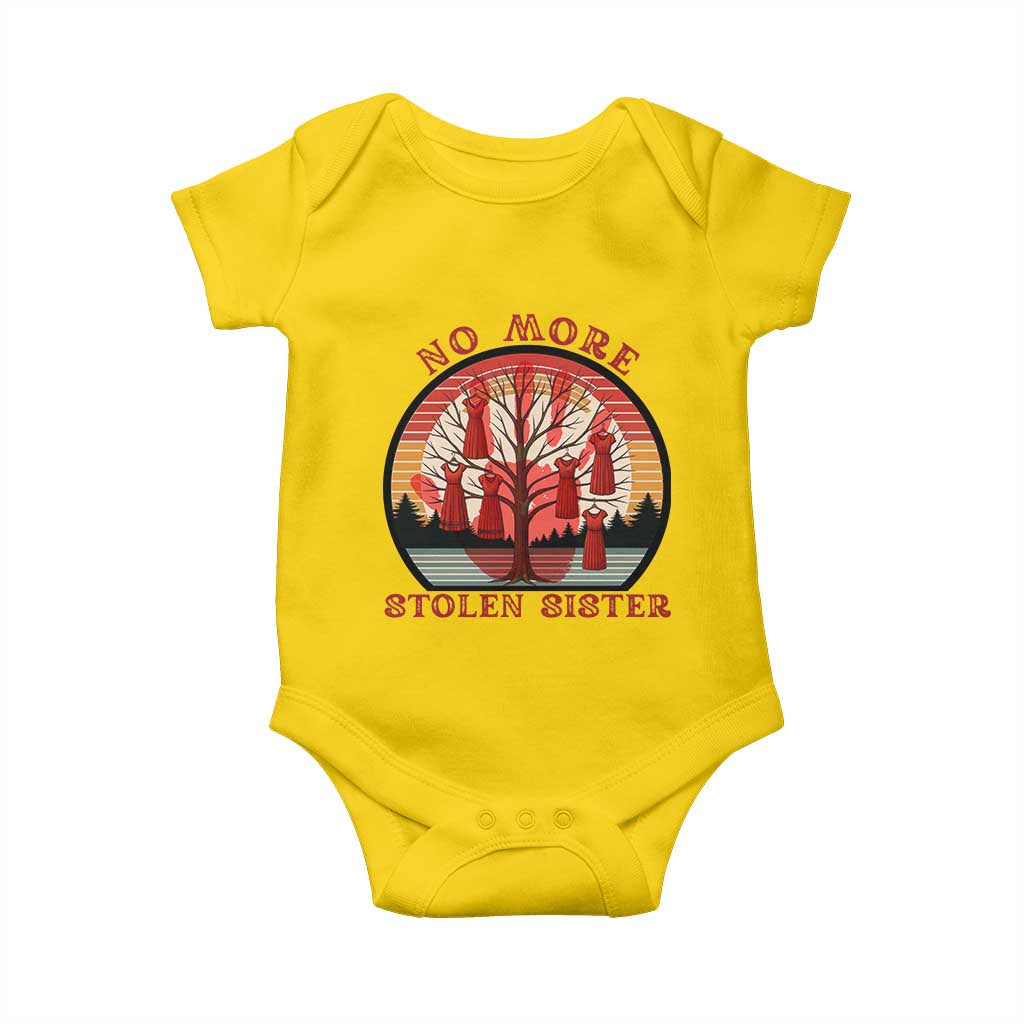 No More Stolen Sister Baby Onesie Red Hand MMIW Awareness America Native TS14 Daisy Print Your Wear