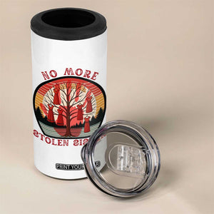 No More Stolen Sister 4 in 1 Can Cooler Tumbler Red Hand MMIW Awareness America Native TS14 Print Your Wear